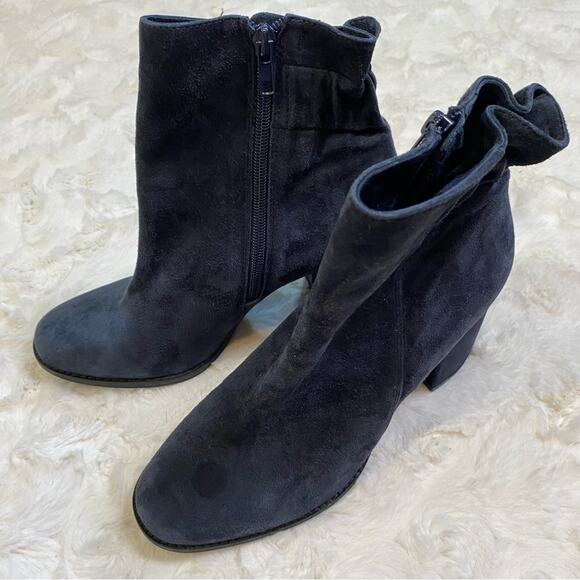 Arturo Chiang Rakel Block Heel Zip Ankle Bootie Women’s 9.5 Gathered Heel Boot - Picture 5 of 15